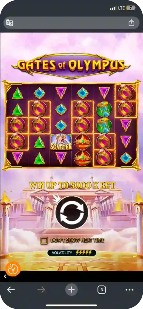 Gates of Olympus slot mobile app